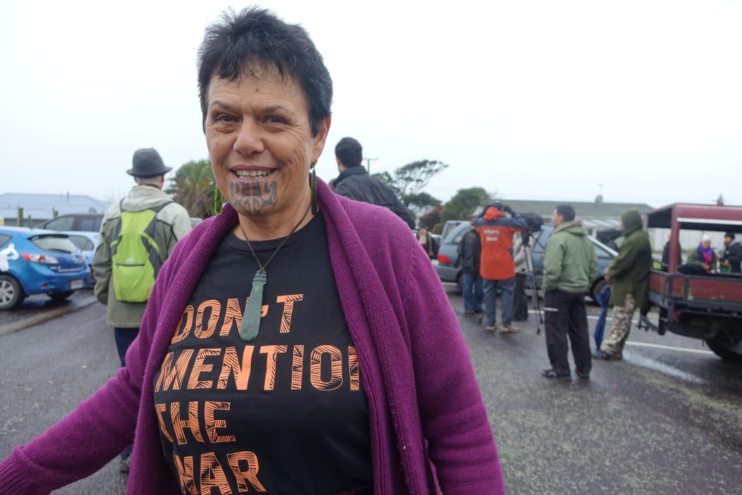 Jocelyn Millard was among those on the peace hikoi.