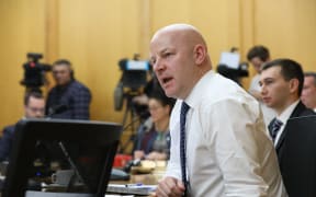 National MP Matt Doocey questions a submitter at a Health Committee hearing.