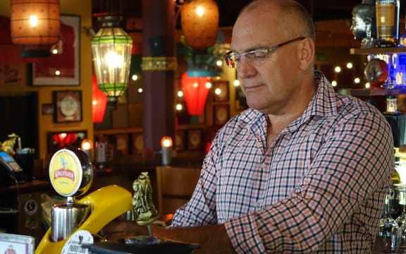 Mike Egan at Monsoon Poon, one of the Wellington restaurants he owns.
