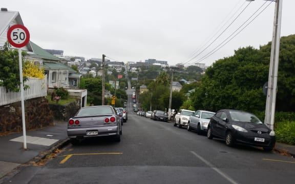 Haslett Street in Auckland, where the woman was abducted.