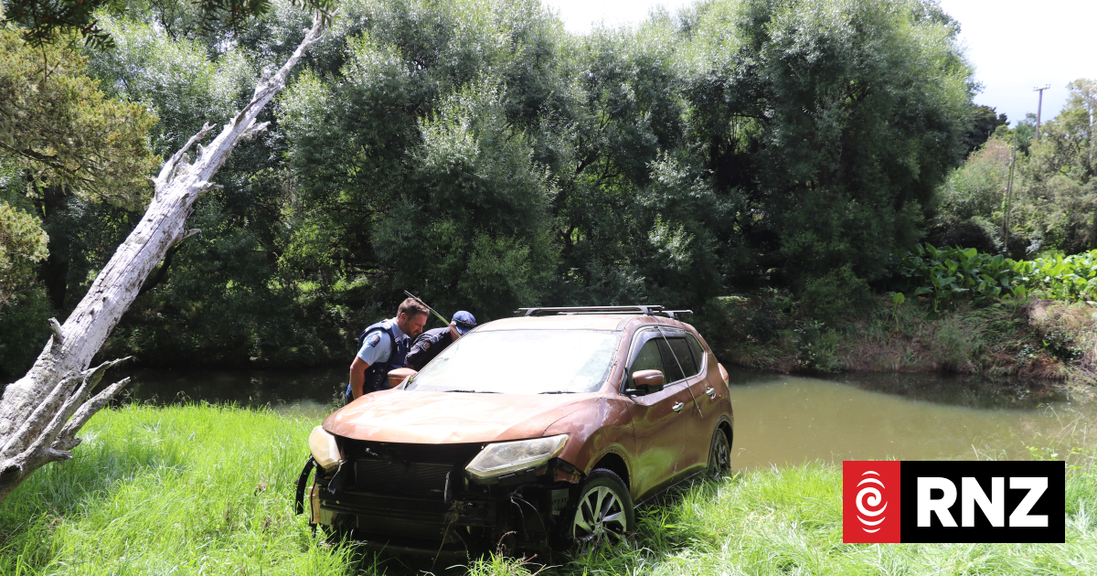 Car of Tekanimaeu Arobati, swept away in Mahurangi River, found