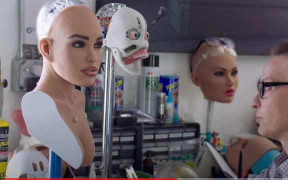 A still from the official trailer of Machine.