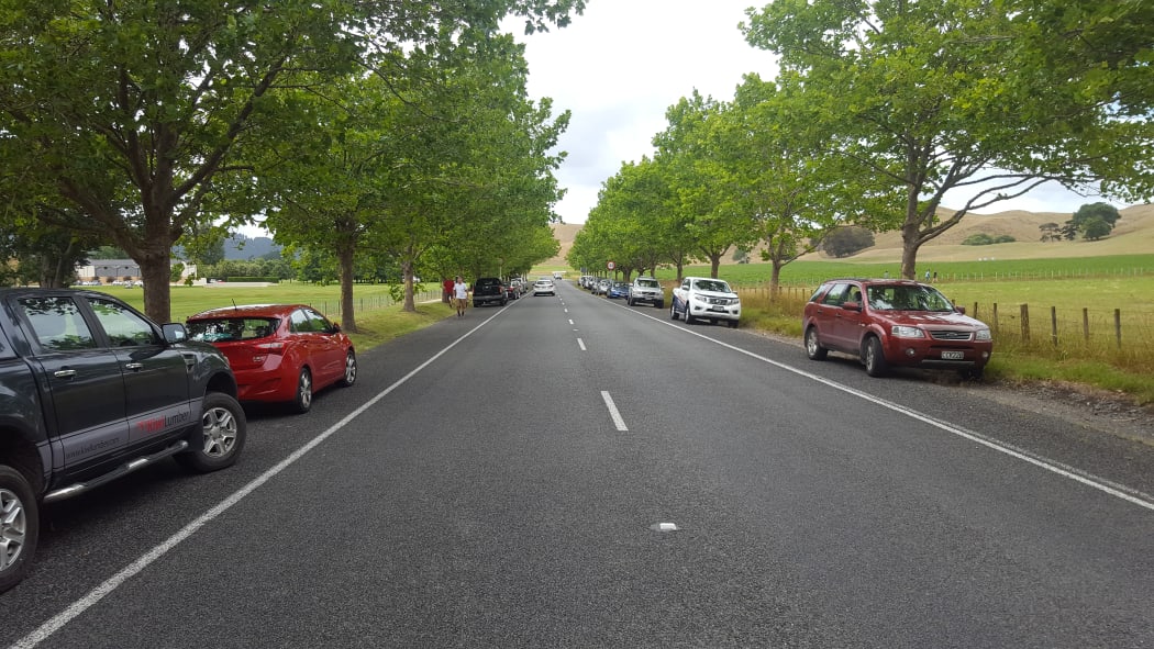 The new track has proved popular with locals. About 30 cars were counted parked at the base yesterday.