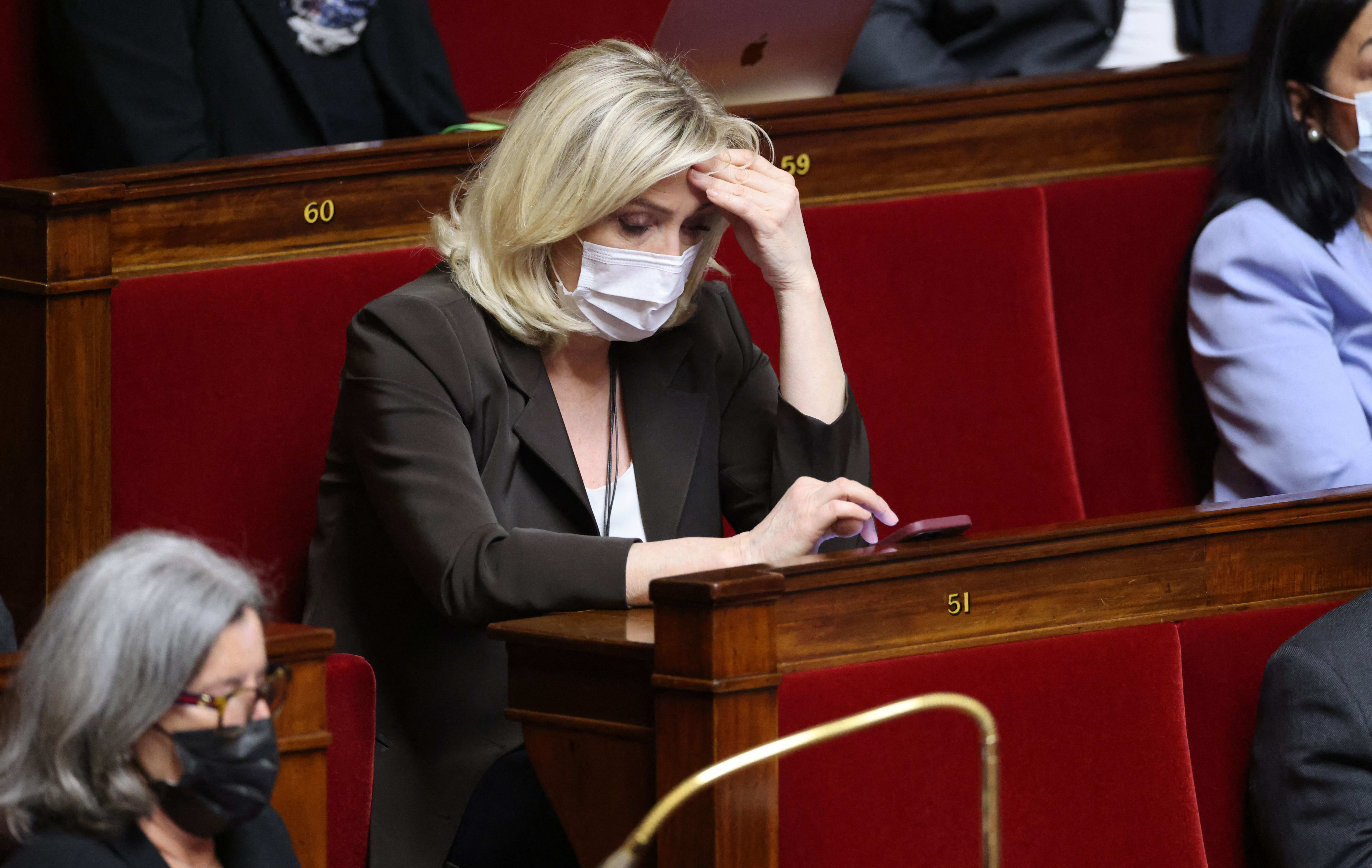 National Rally leader Marine Le Pen