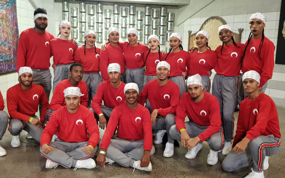 Fiji's Mata dance group during the International hiphop championship in Auckland in April.