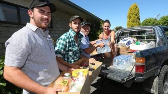 NZ Farming on their way to rural  areas, (left to right) Josh Tomlinson-Nott, Michael Kerr, Tyler Fifield.