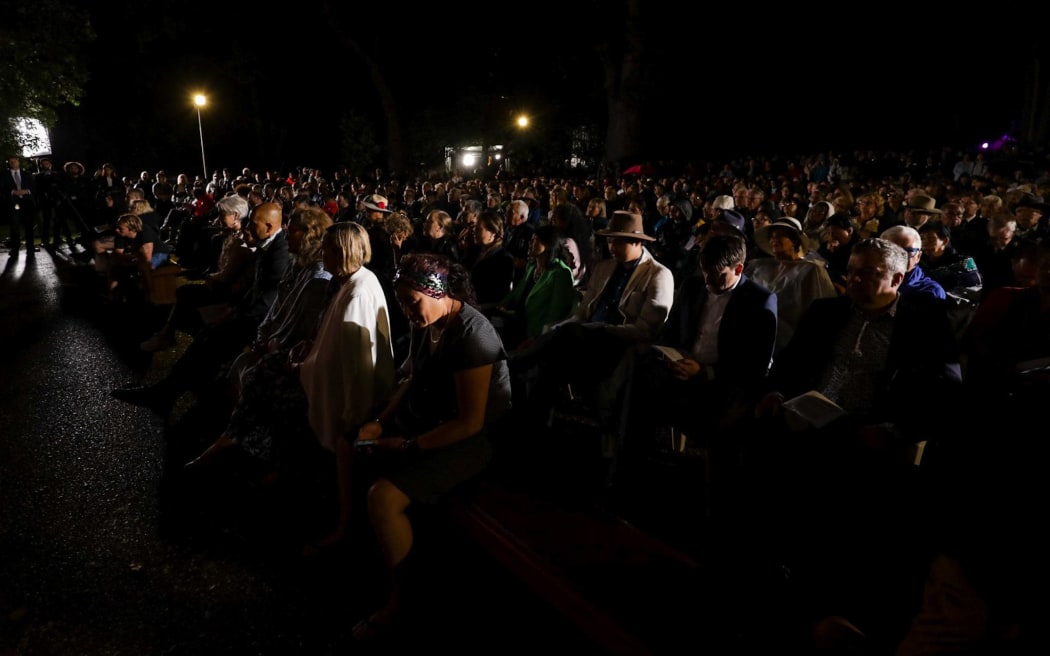 Large crowds gathered at Waitangi this morning to commemorate the 183rd anniversary of the Treaty.