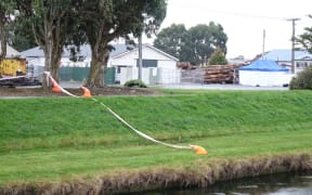 The scene of the shooting in Invercargill: Police said they found Verity McLean dead and Garry Duggan with gunshot wounds.