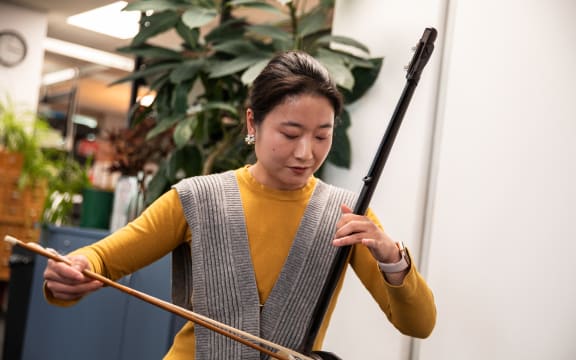 Erhu player Zoe Li.