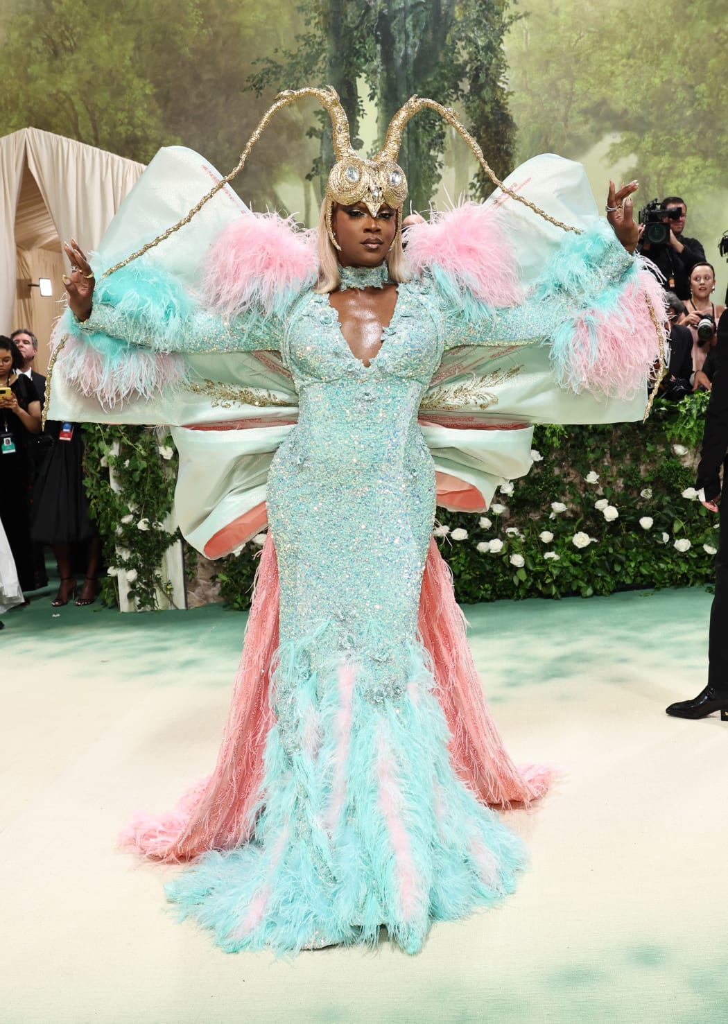 NEW YORK, NEW YORK - MAY 06: J. Harrison Ghee attends The 2024 Met Gala Celebrating "Sleeping Beauties: Reawakening Fashion" at The Metropolitan Museum of Art on May 06, 2024 in New York City. (Photo by Jamie McCarthy/Getty Images)