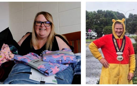 Rochelle Steer (Left); Phil Nixon, South Taranaki Mayor (Right)