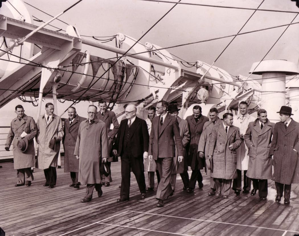 The team on the Dominion Monarch.