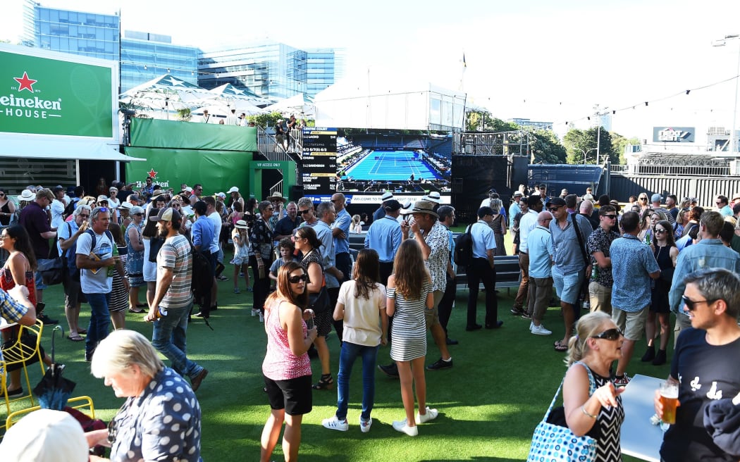 Fans during the ASB Classic ATP Men's Tournament.