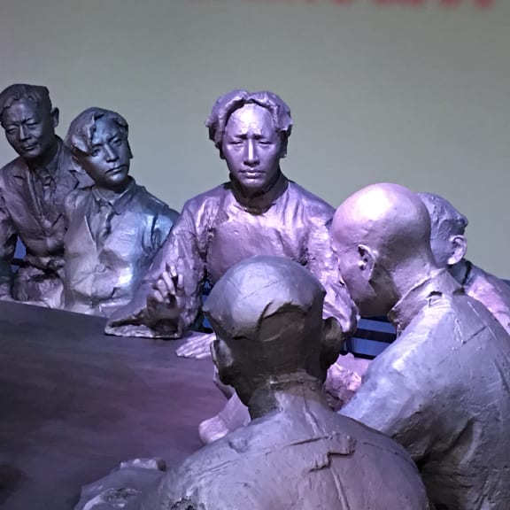 Statue of Mao in the Communist Party founding museum, Shanghai