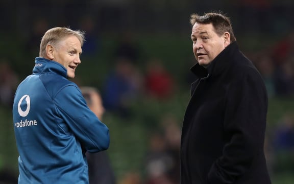 Ireland coach Joe Schmidt and All Blacks coach Steve Hansen.