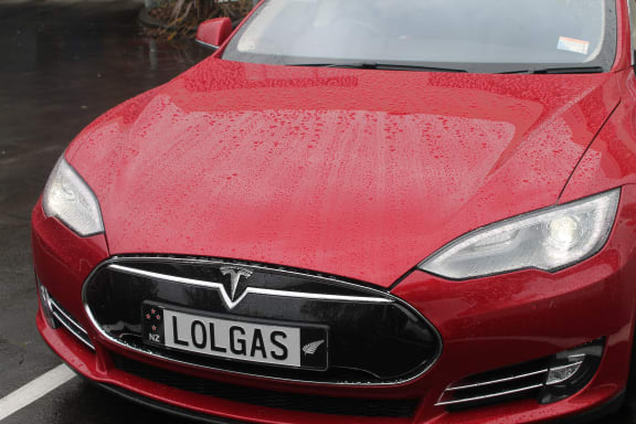 This is  an image of the front of Steve West's Tesla