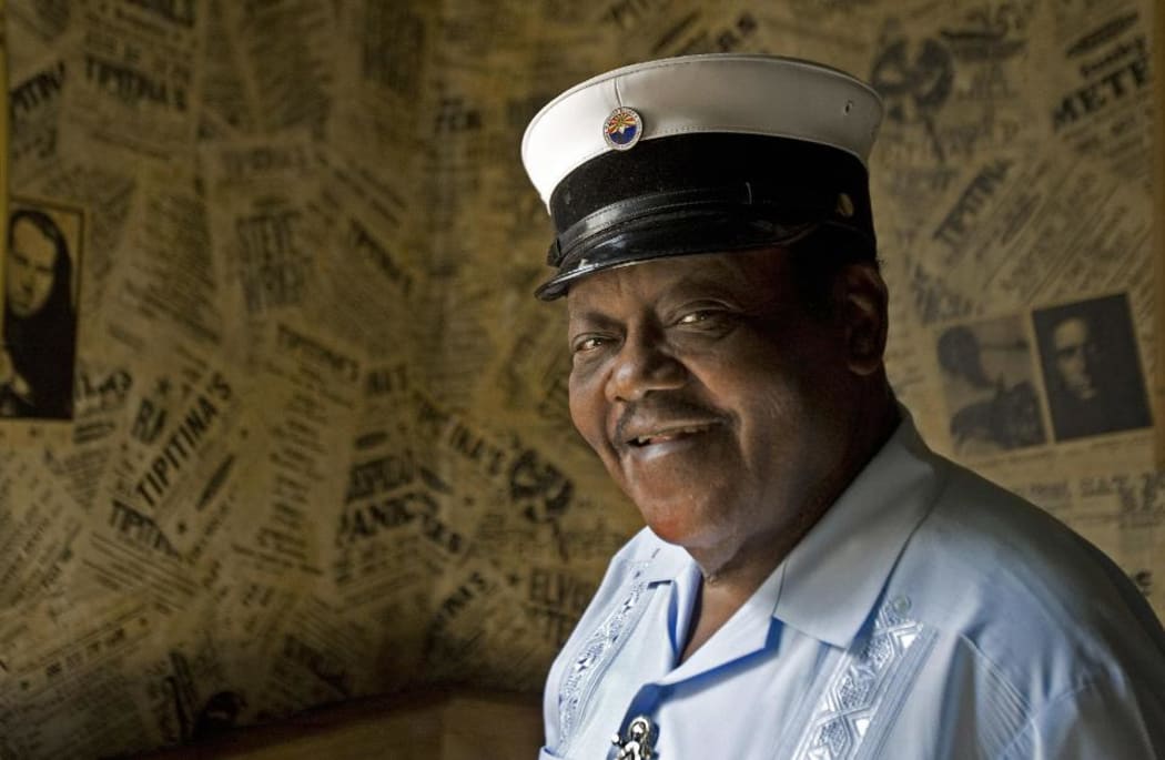 Rock and roll legend Fats Domino.