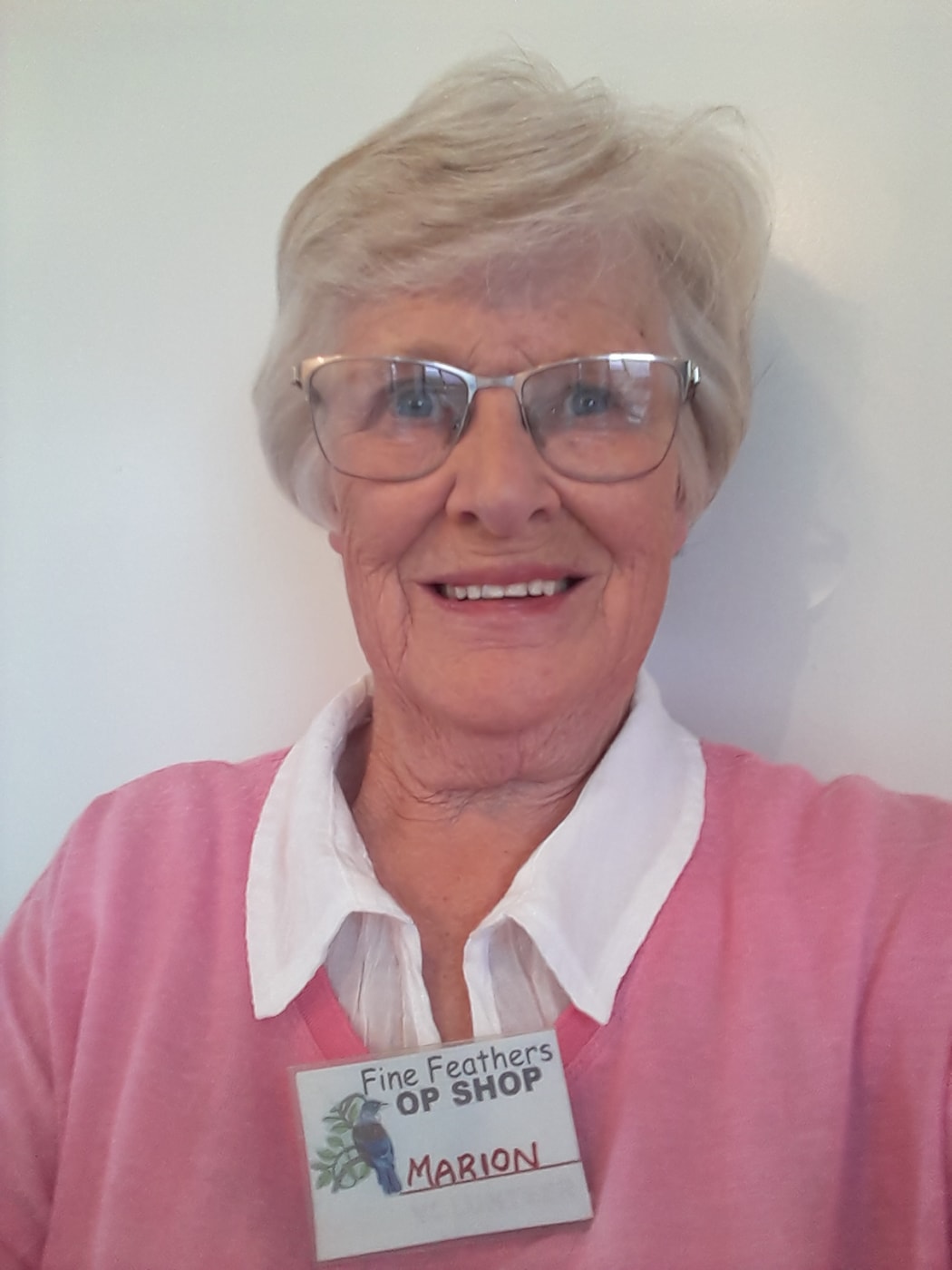 Marion Waterland, Manager of Napier's Fine Feathers Op Shop