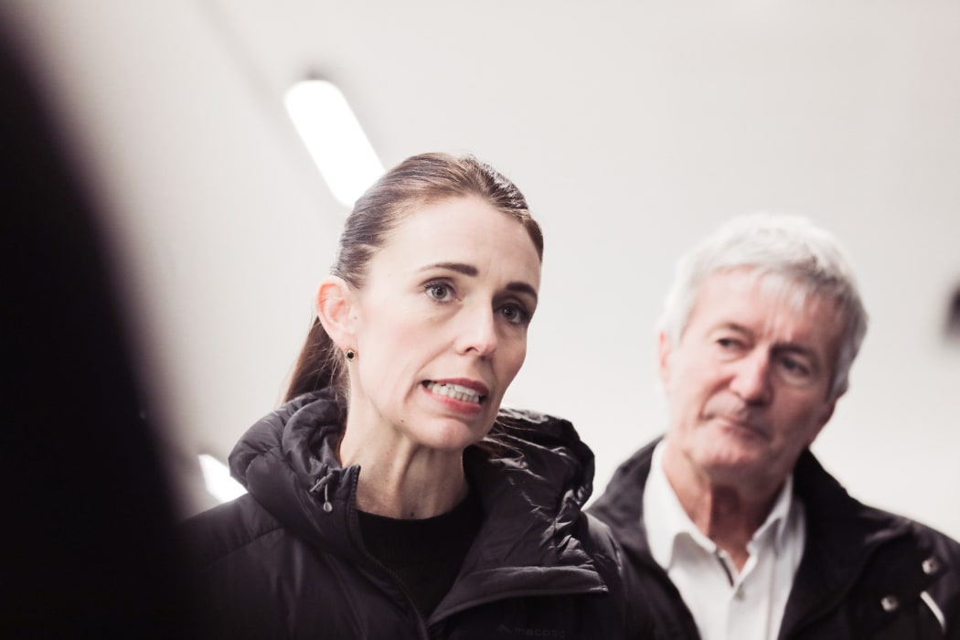 Prime Minister Jacinda Ardern and Agriculture Minister Damien O'Connor visit Canterbury to assess damage after days of flooding and heavy rain.