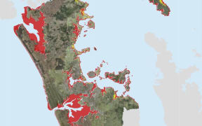 The updated Auckland tsunami map.