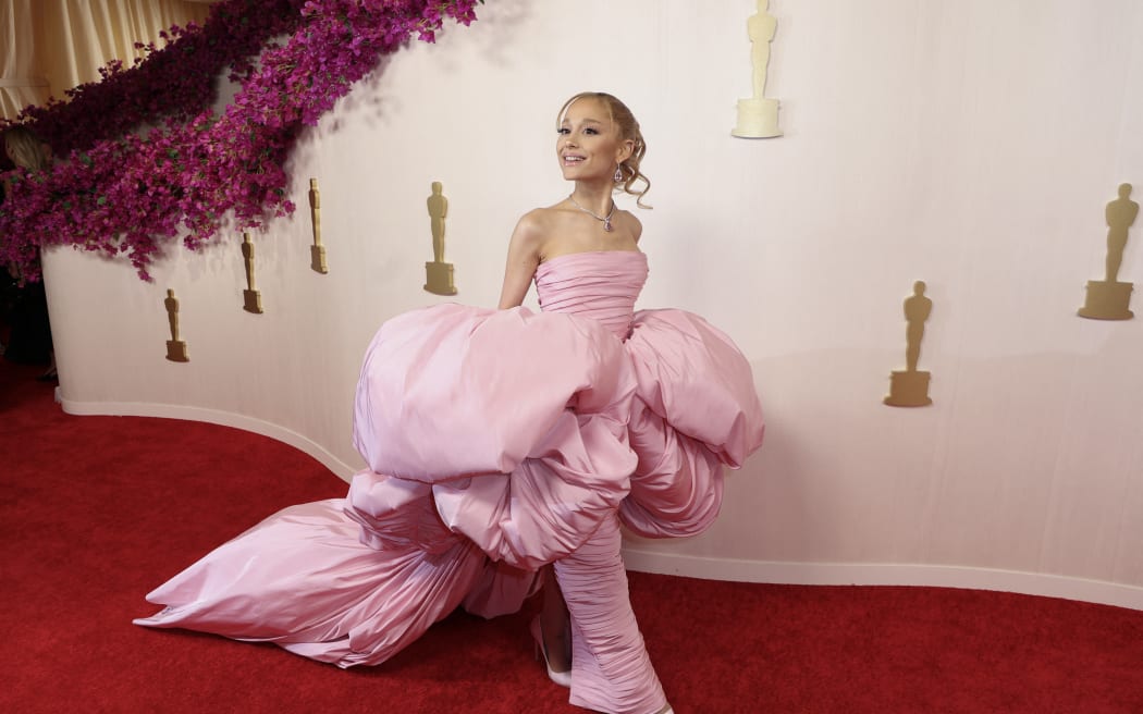 Ariana Grande attends the 96th Annual Academy Awards at the Dolby Theatre in Hollywood, California on March 10, 2024. (Photo by DAVID SWANSON / AFP)