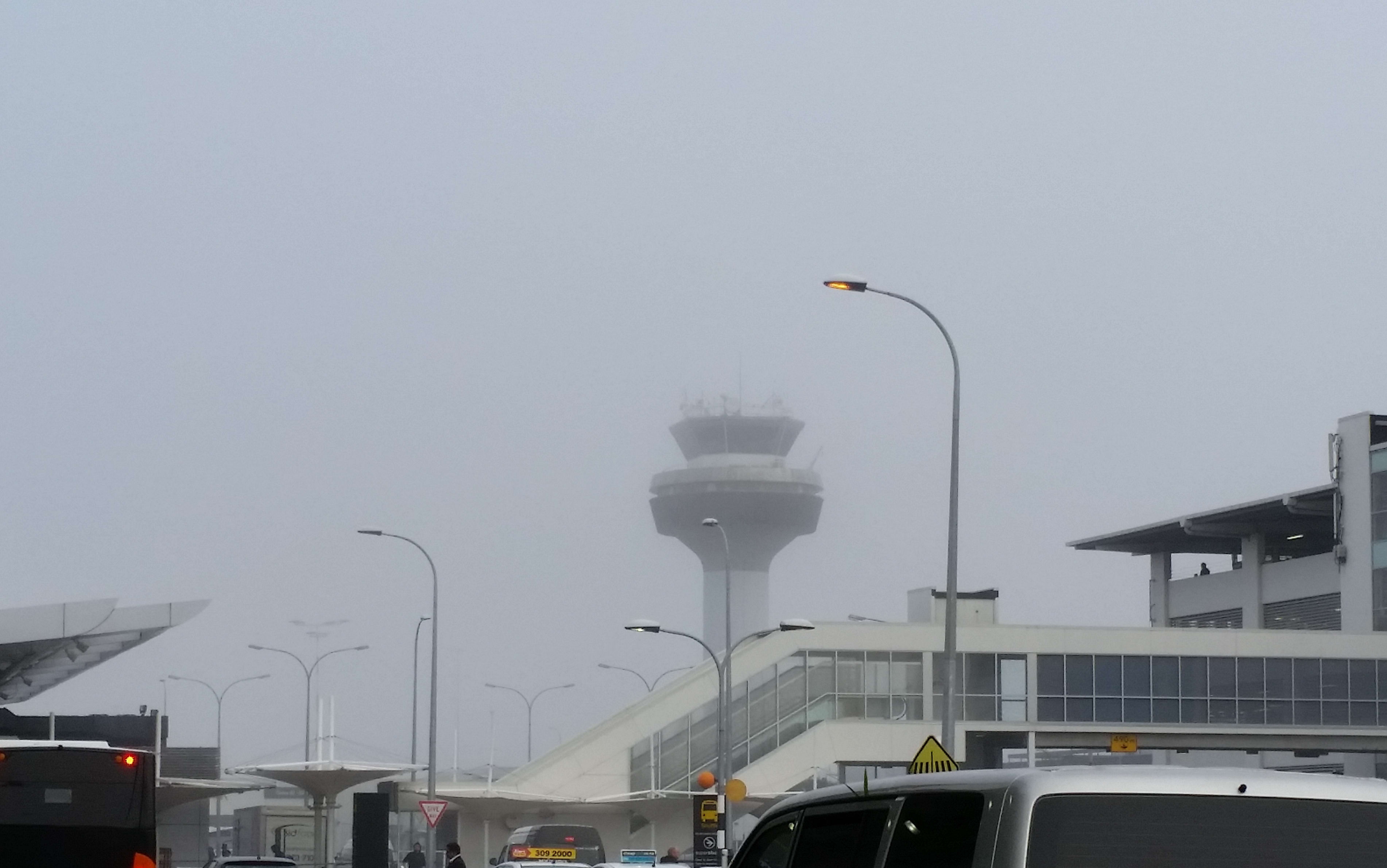 Fog restrictions were imposed at 2.45am and have been lifted but then imposed again several times.