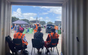 Tongans rally at Auckland's Mt Smart Stadium to support families back home in the wake of a massive volcanic eruption and subsequent tsunami. January 2022