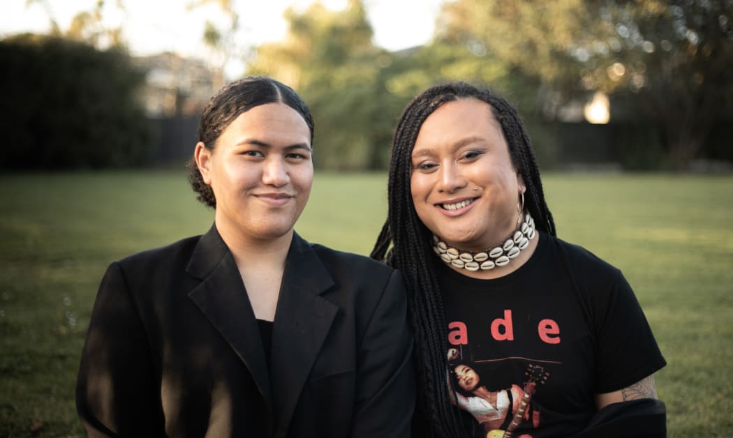 Stellar Pritchard (left) and Moe Laga (right).



Photographed as part of Murphy's transgender mental health project (2020). Please seek permission before using on other stories.