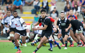 Rieko Ioane scored a try during the Maori All Blacks victory over Fiji in 2015.