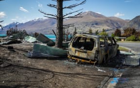 Media were allowed to look at the damage the week after it happened