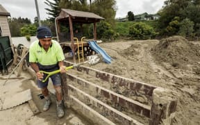 Locals cleaning up around Gisborne
