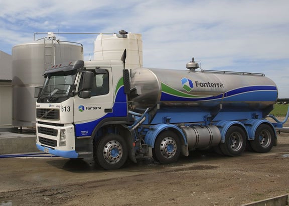 Fonterra milk truck.