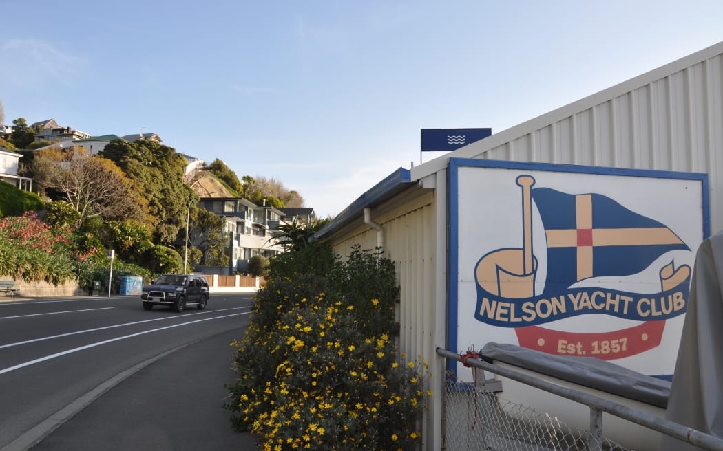 The Nelson Yacht Club is right next to Rocks Road and looks out over the entrance to Port Nelson.