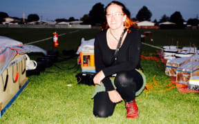 Pyrotechnician Michelle Harris