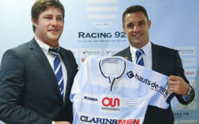 Dan Carter (right) is now playing at French club Racing 92.