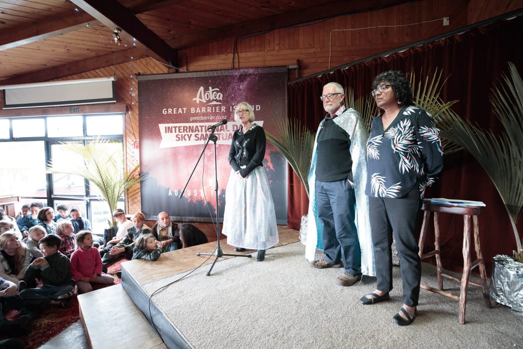 The Dark Sky Team of Gendie, Richard and Nayalini