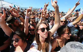 Revellers at Laneway’s Auckland festival.