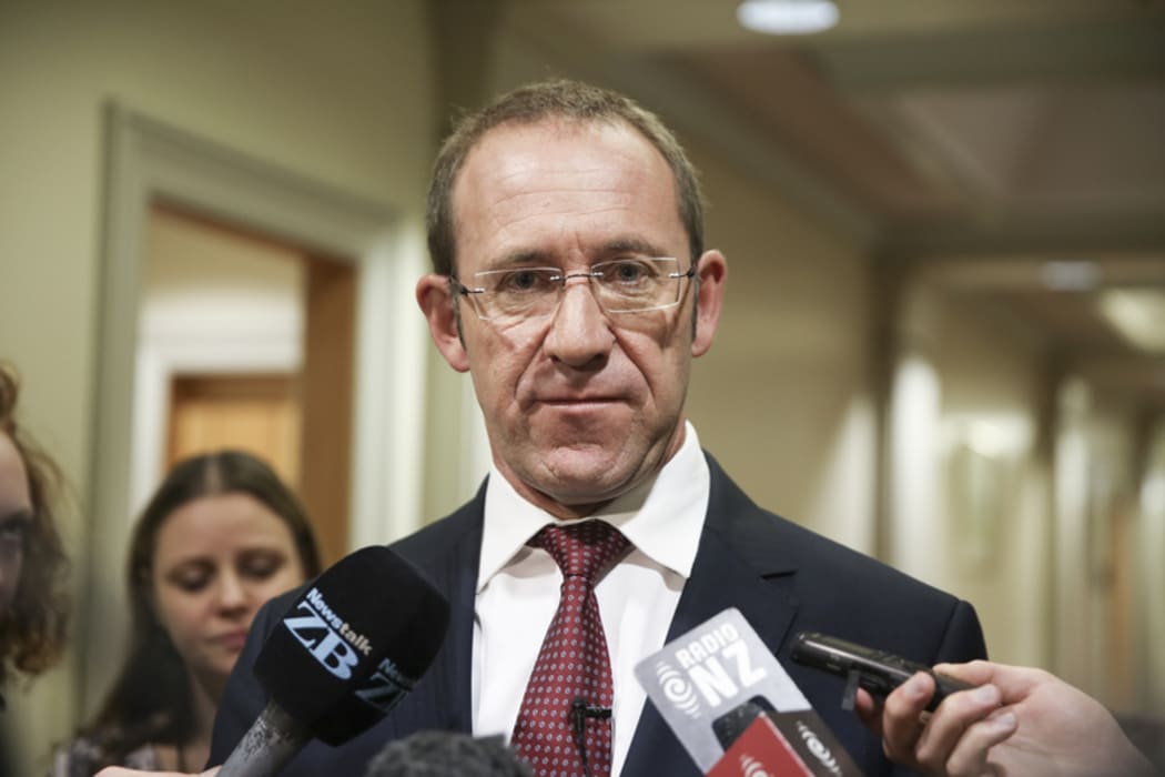 14062016 Photo: RNZ/Rebekah Parsons-King. Andrew Little, caucus run.