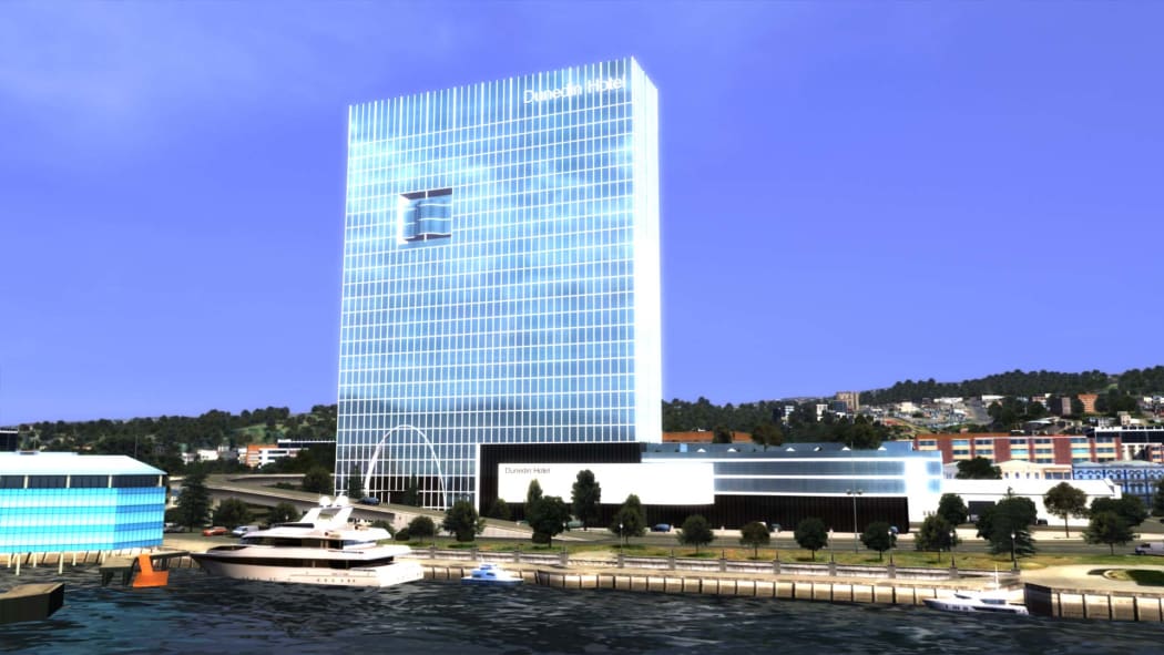 The proposed hotel.