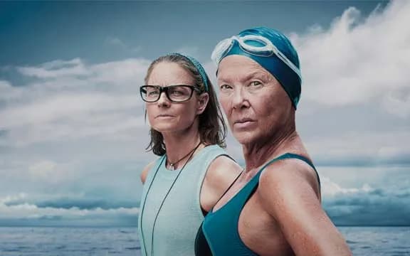 Annette Bening and Jodie Foster in Nyad.