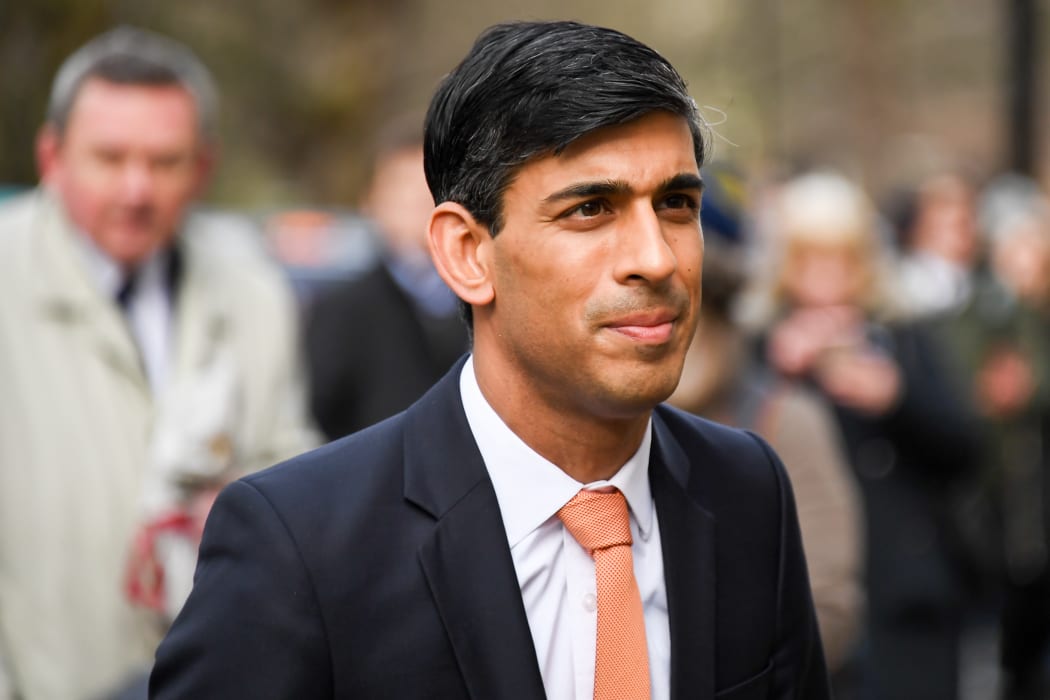 Rishi Sunak arrives at the Treasury following Boris Johnson's government reshuffle, 13 February 2020.