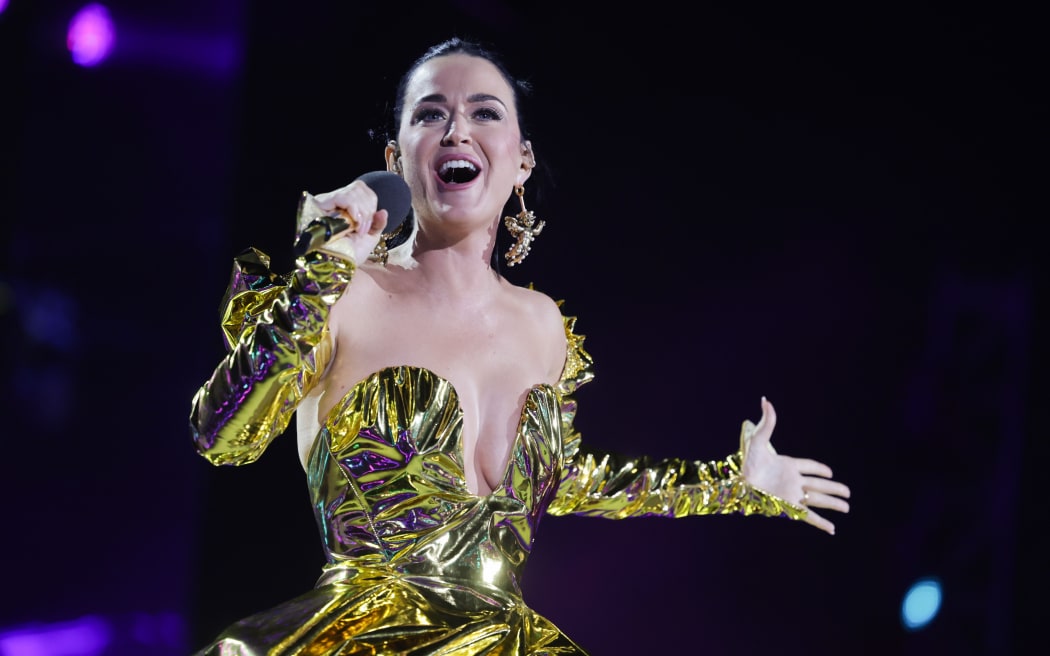 WINDSOR, ENGLAND - MAY 07: Katy Perry performs on stage during the Coronation Concert on May 07, 2023 in Windsor, England. The Windsor Castle Concert is part of the celebrations of the Coronation of Charles III and his wife, Camilla, as King and Queen of the United Kingdom of Great Britain and Northern Ireland, and the other Commonwealth realms that took place at Westminster Abbey yesterday. Performers include Take That, Lionel Richie, Katy Perry, Paloma Faith, Olly Murs, Andrea Bocelli and Sir Bryn Terfel, Alexis Ffrench, Lang Lang & Nicole Scherzinger, Bette Midler, Tiwa Savage, Steve Winwood, Pete Tong and The Coronation Choir. (Photo by Chris Jackson/Getty Images)
