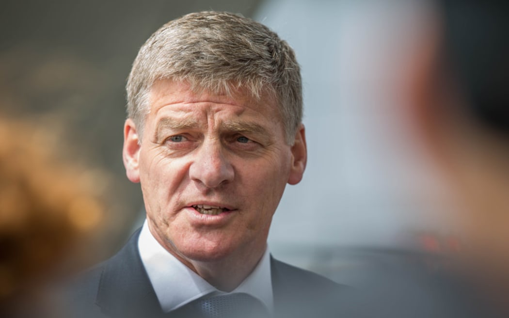 Bill English talking to media after announcing he will not attend Waitangi