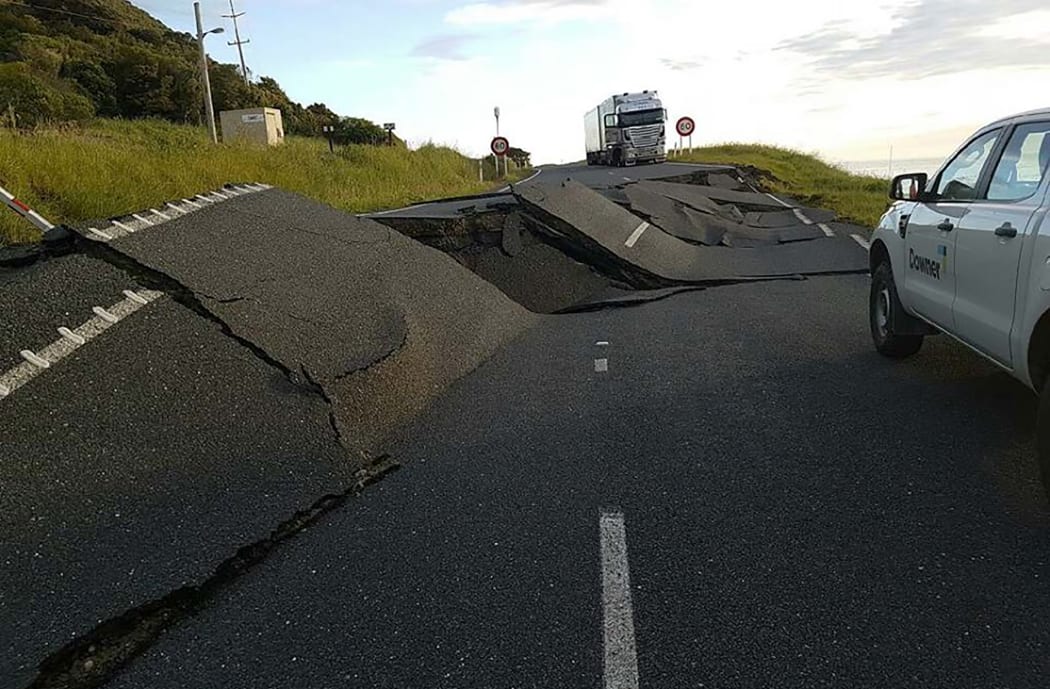State Highway One near Oaro on the South Island's east coast.