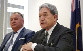 New Zealand First leader Winston Peters speaking to media after the announcement of the allocation of ministerial portfolios.