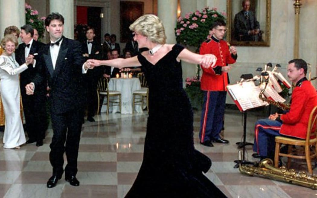 Princess Diana dances with John Travolta at the Whitehouse