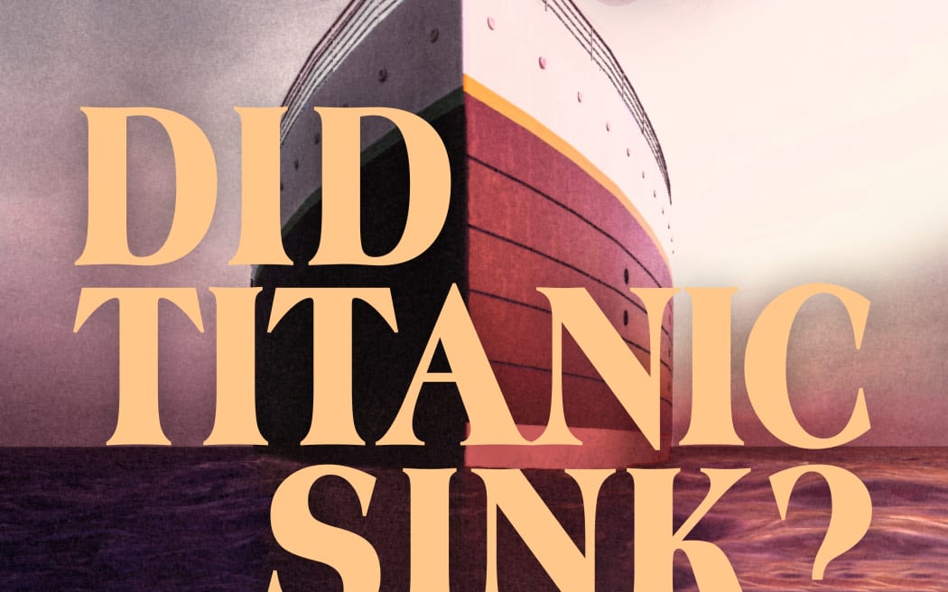 The disembodied heads of comedians Tim Batt and Carlo Ritchie float above the hull of the RMS Titanic.