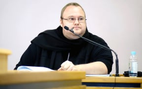 Kim Dotcom in the Auckland District Court.