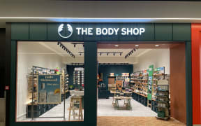 The entrance of the Body Shop in Richmond, near Nelson.