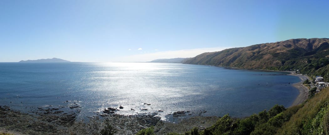 Kapiti Island and Kapiti Coast from Pukerua Bay